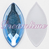 Acrylic (Lucite) Navettes Rhinestones 15mm x 7mm